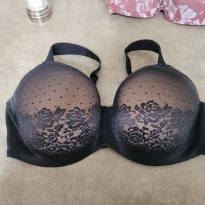 Soma Black Lace Full-Coverage Bra